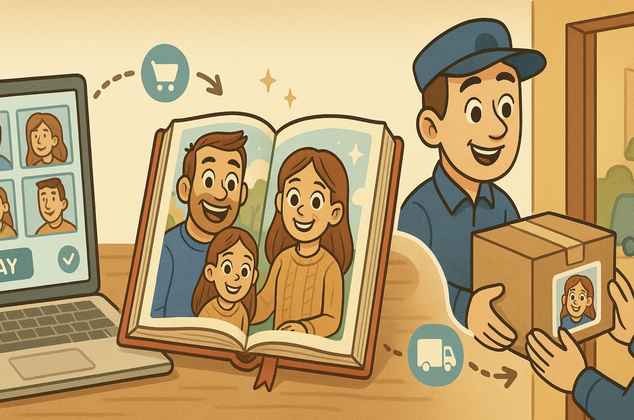 Secure Your Printed Book & Delivery - Payment and gift card interface